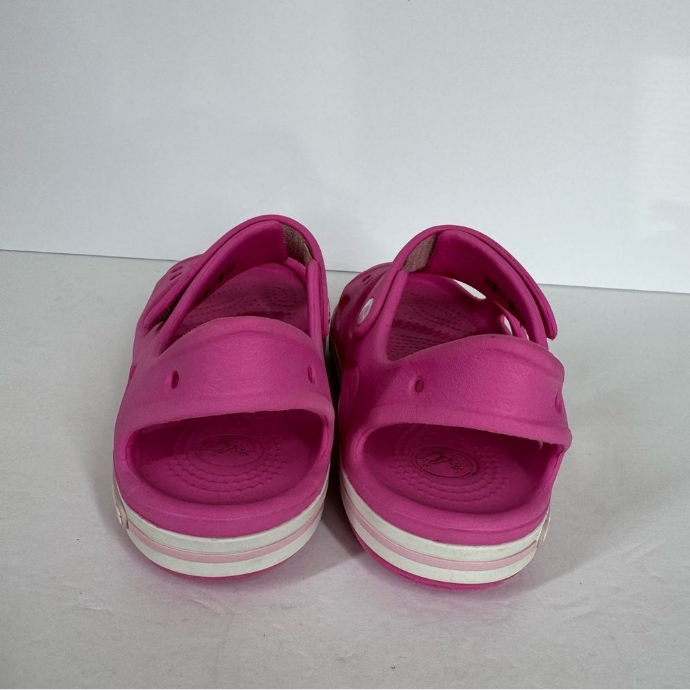 Crocs Kids Crocband II Sandals Water Shoes Pink Summer Girls Size 13 14854 - Picture 6 of 11